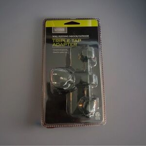 Wall Hugging Indoor Outdoor Triple Tap Adapter